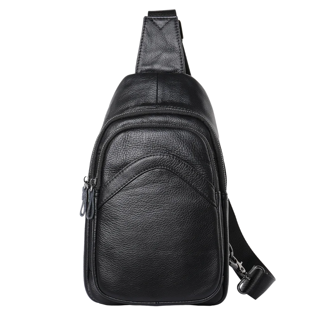 produit sac bandoulière homme cuir grainé Image
