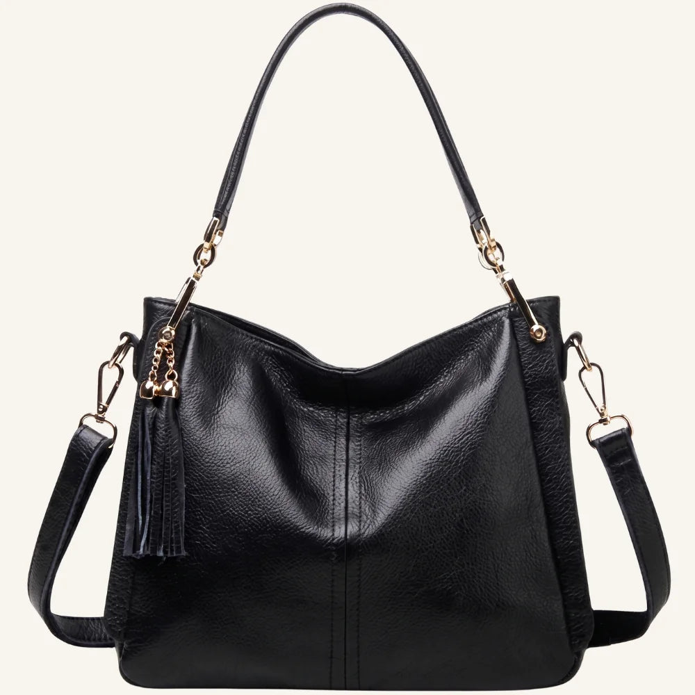 sac à main bandoulière cuir noir