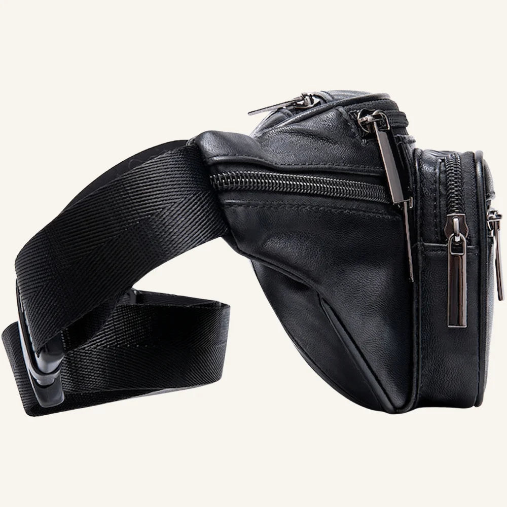 sac banane cuir de mouton côté