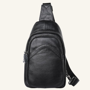sac bandoulière homme cuir grainé