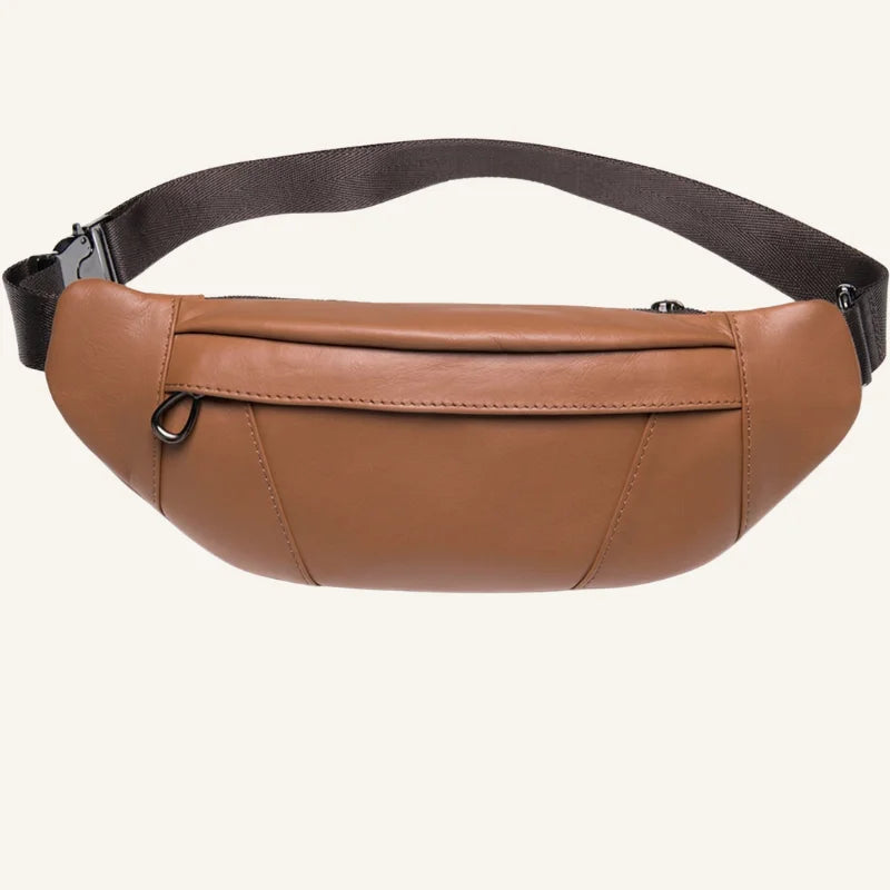 sac forme banane cuir