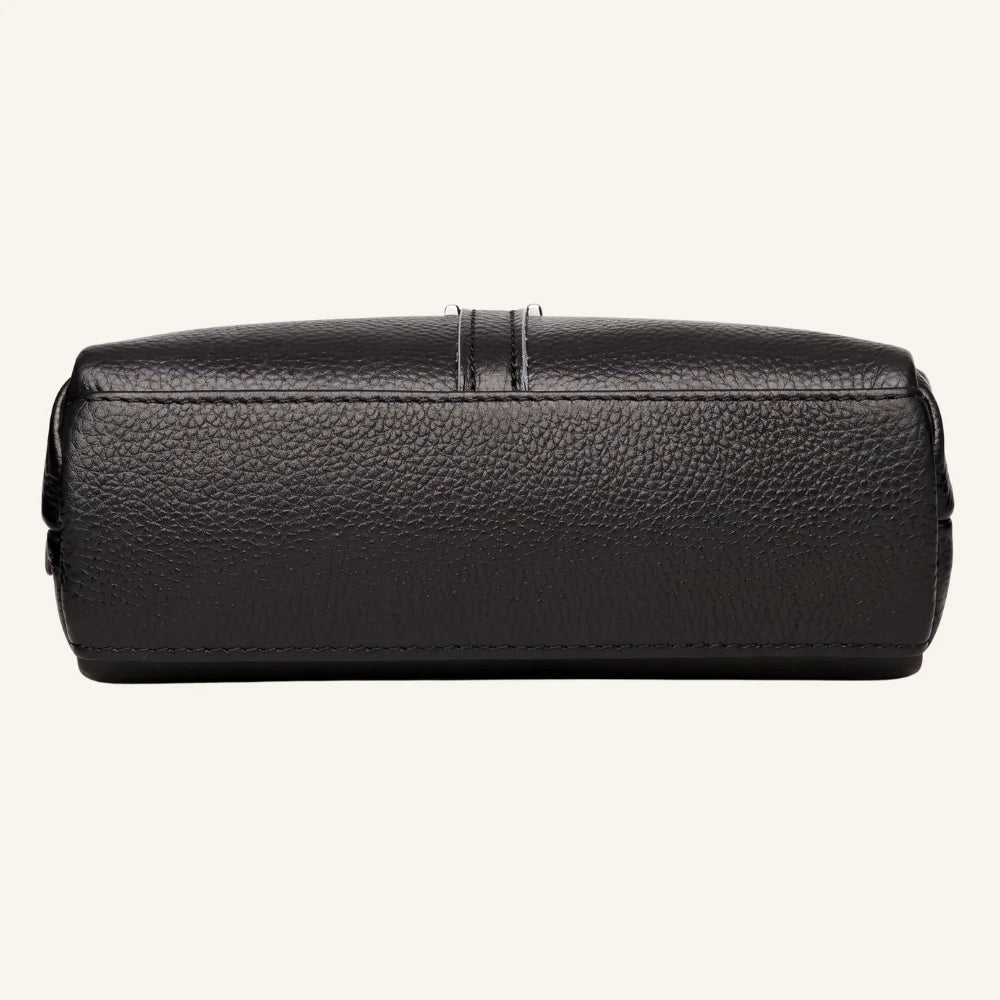 sac pochette bandoulière cuir femme dessus