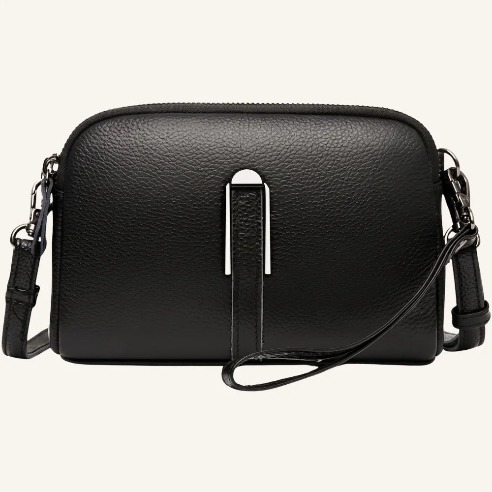 sac pochette bandoulière cuir femme