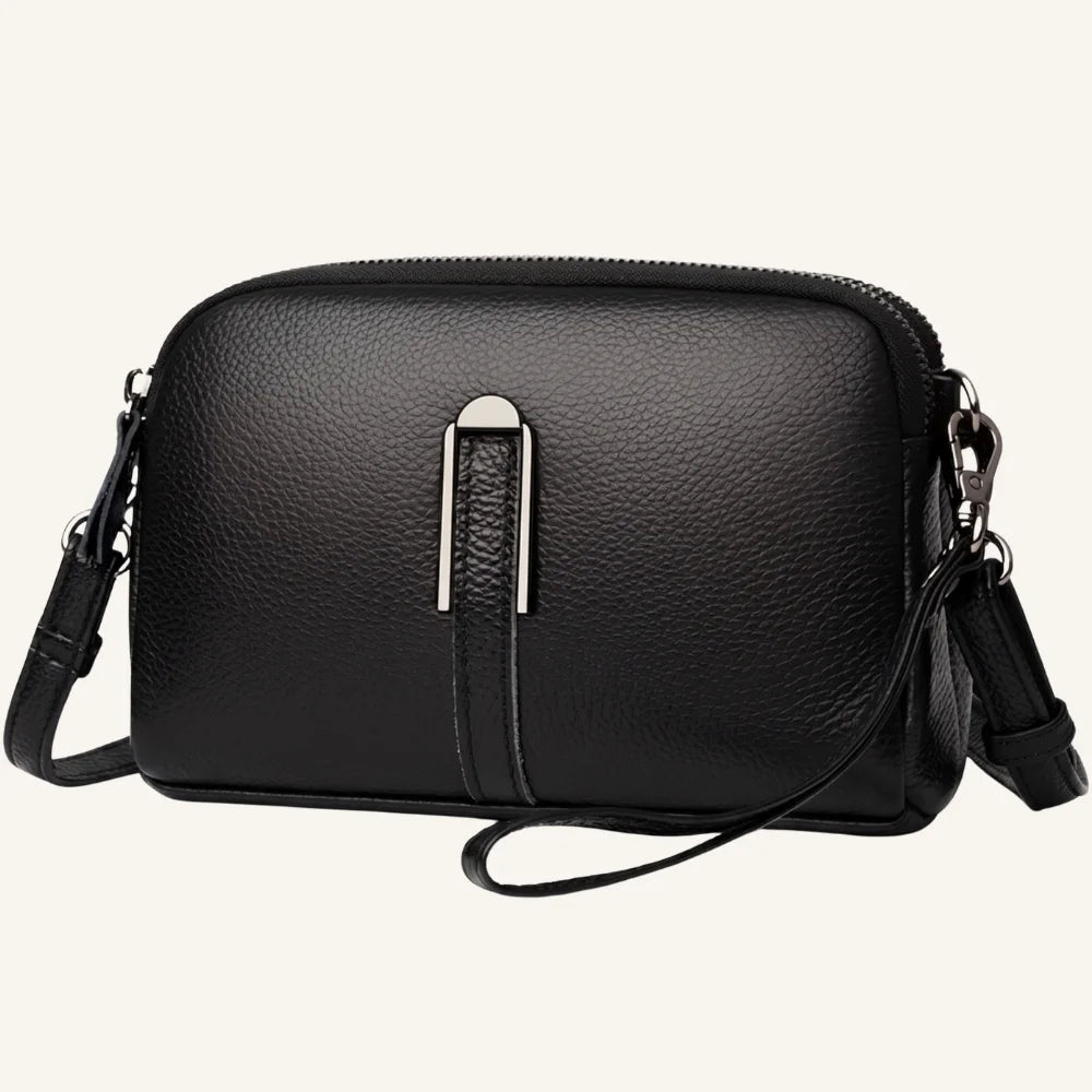 sac pochette en bandoulière cuir femme
